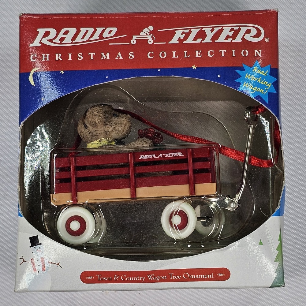 RADIO FLYER CHRISTMAS COLLECTION CLASSIC WAGON TREE ORNAMENT 1999